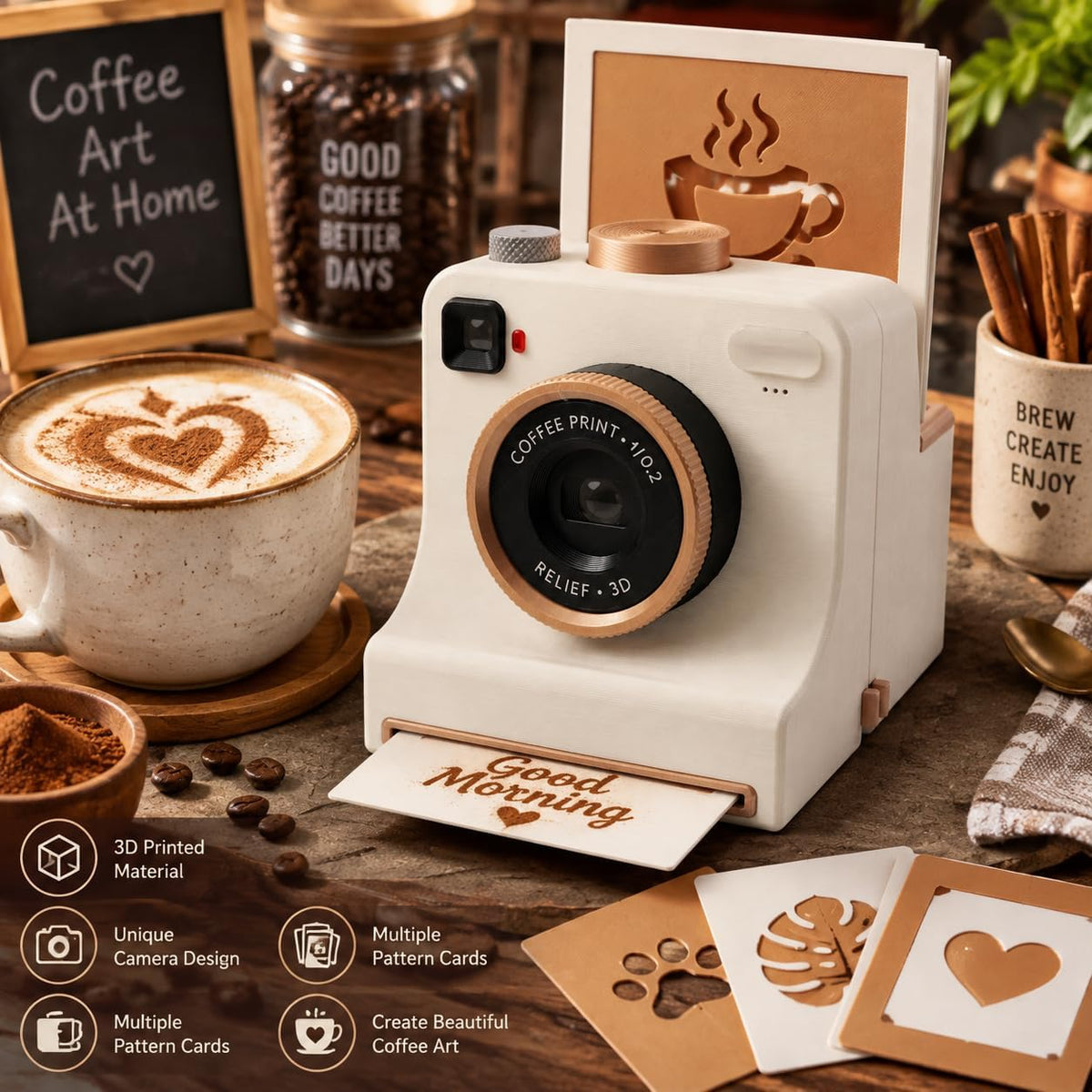 ☕Latte Art Maker Camera Tool – Turn Every Coffee Into A Creative Masterpiece 🎨