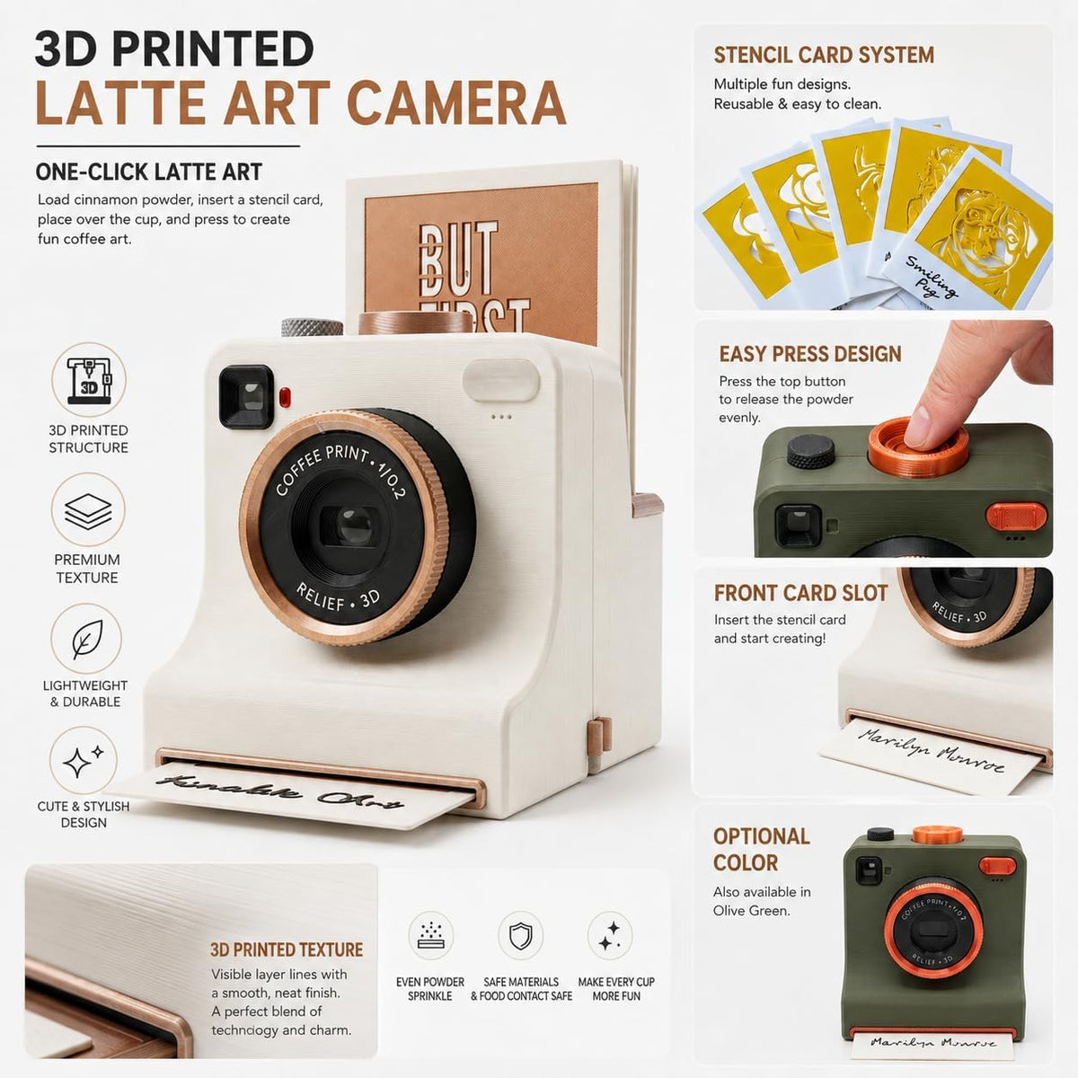 ☕Latte Art Maker Camera Tool – Turn Every Coffee Into A Creative Masterpiece 🎨