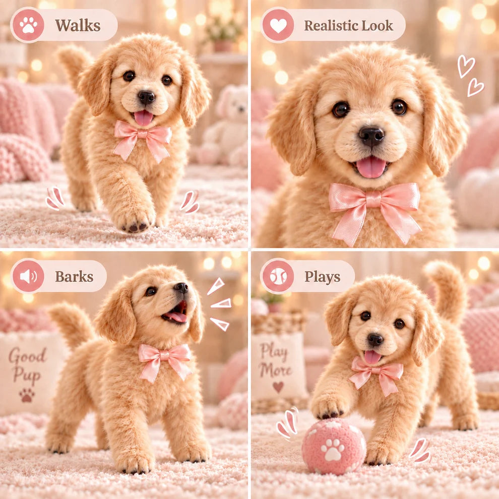 🐶Realistic Robotic Golden Retriever Puppy ✨ The Cutest Christmas Surprise🎁