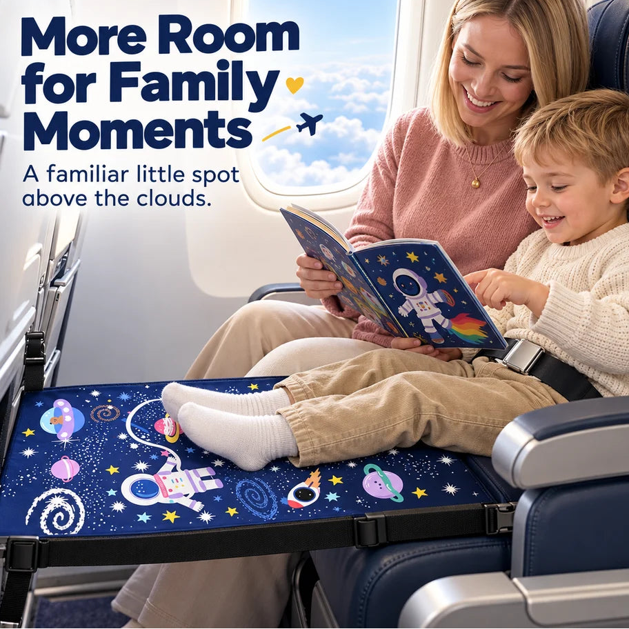 ✈️ Kids’ Airplane Seat Extender – Foldable Travel Leg Rest, No Inflation Needed 🚀