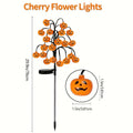 🎃 Pumpkin Solar Stake Lights 2PCS – Halloween Outdoor Yard Decor