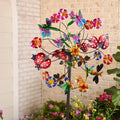 Solar-Powered Wind Spinner for Garden