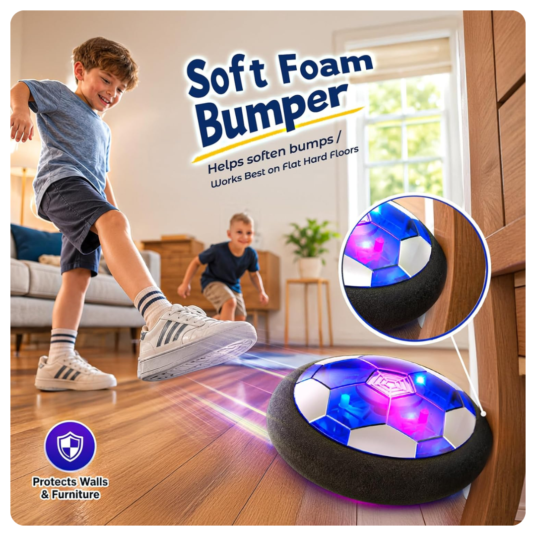⚽ Light-Up Hover Soccer Ball for Kids – Indoor Fun & Family Play