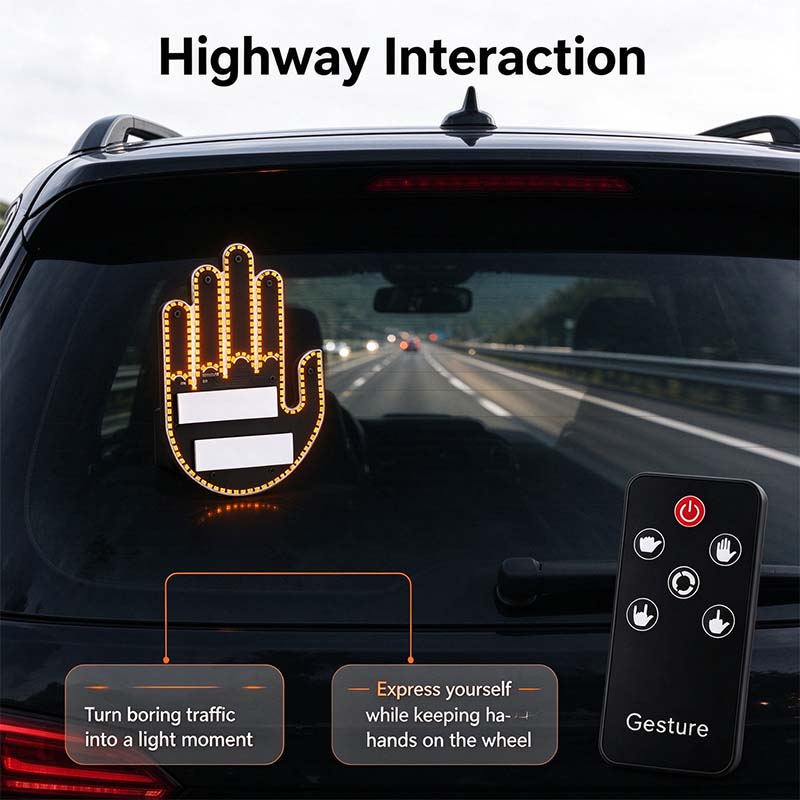 LED Car Gesture Light 🖐️
