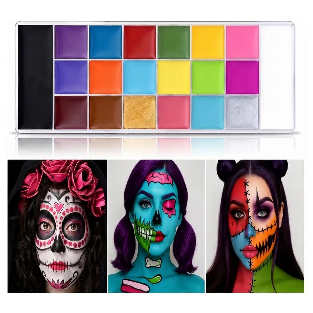 🎃Halloween Early Sale🎨 20-Color Face & Body Oil Paint Palette