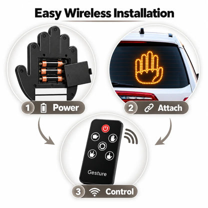 LED Car Gesture Light 🖐️