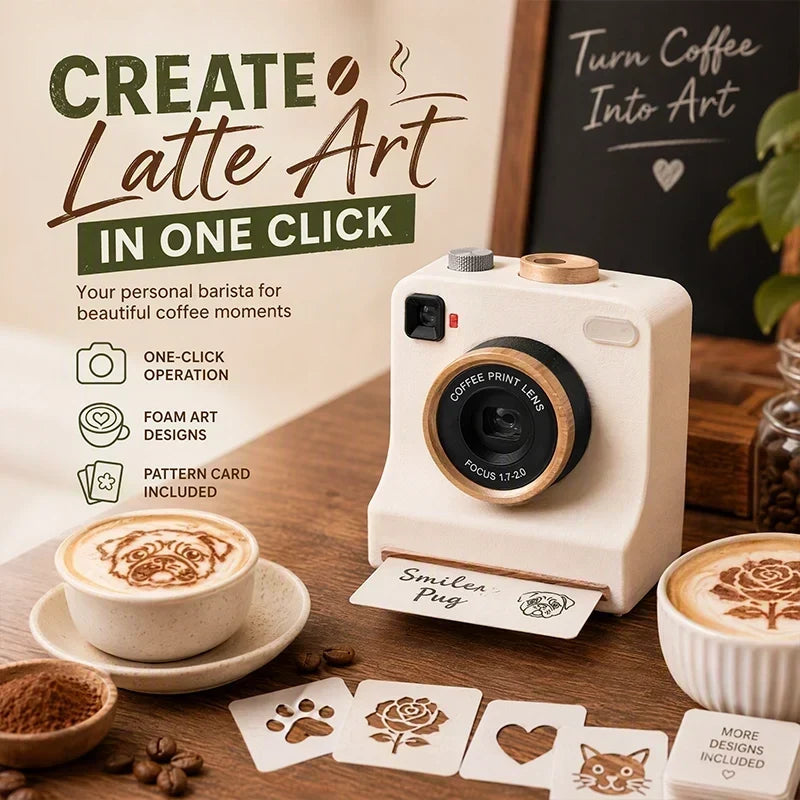 ☕Latte Art Maker Camera Tool – Turn Every Coffee Into A Creative Masterpiece 🎨