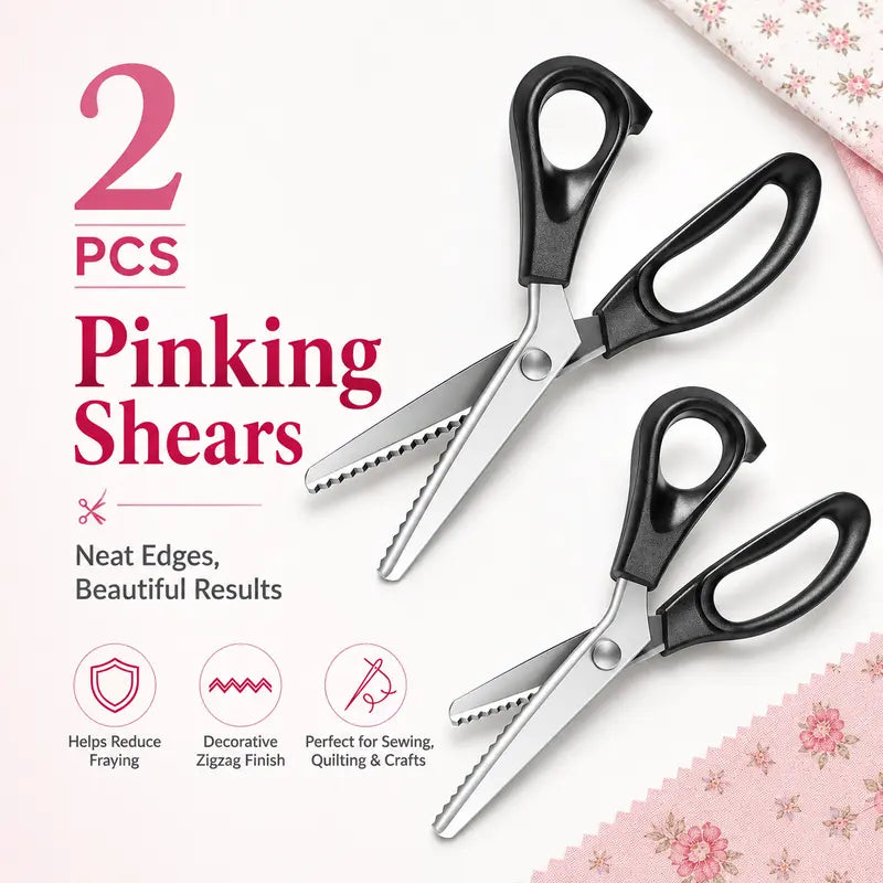⭐ Stainless Steel Zig Zag Scissors with Serrated Teeth