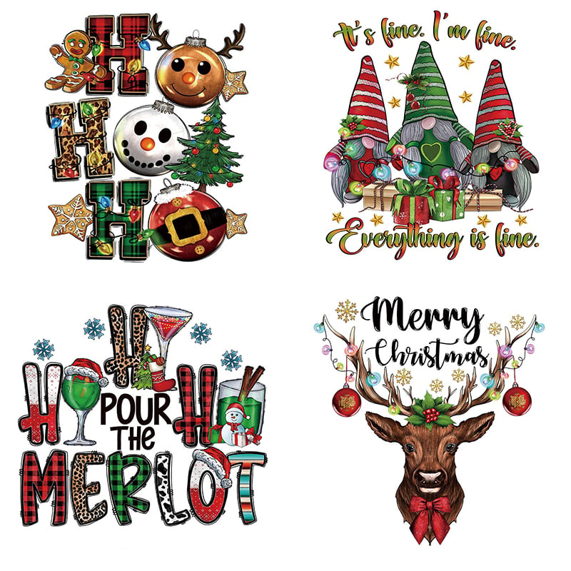 🎄 Christmas Mystery DTF Transfer Bundle 🎅🔥for T-Shirts, Totes & DIY Gifts