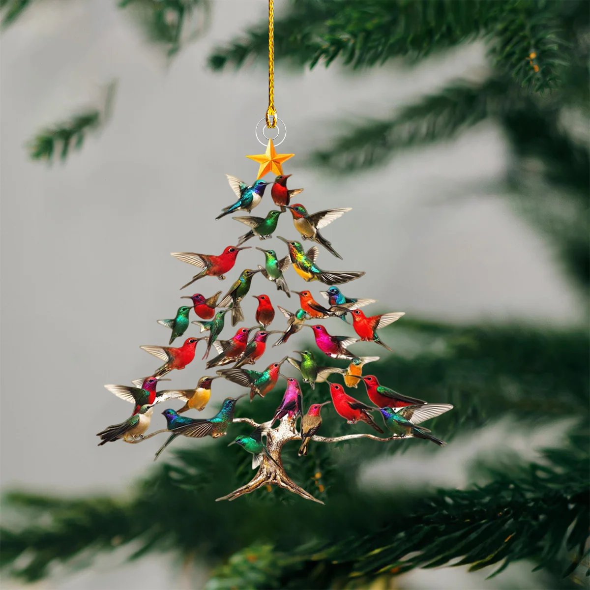 🔥2025 New Release 🐦🎄Hummingbird Christmas Ornament💠 (✨Same as in the video)