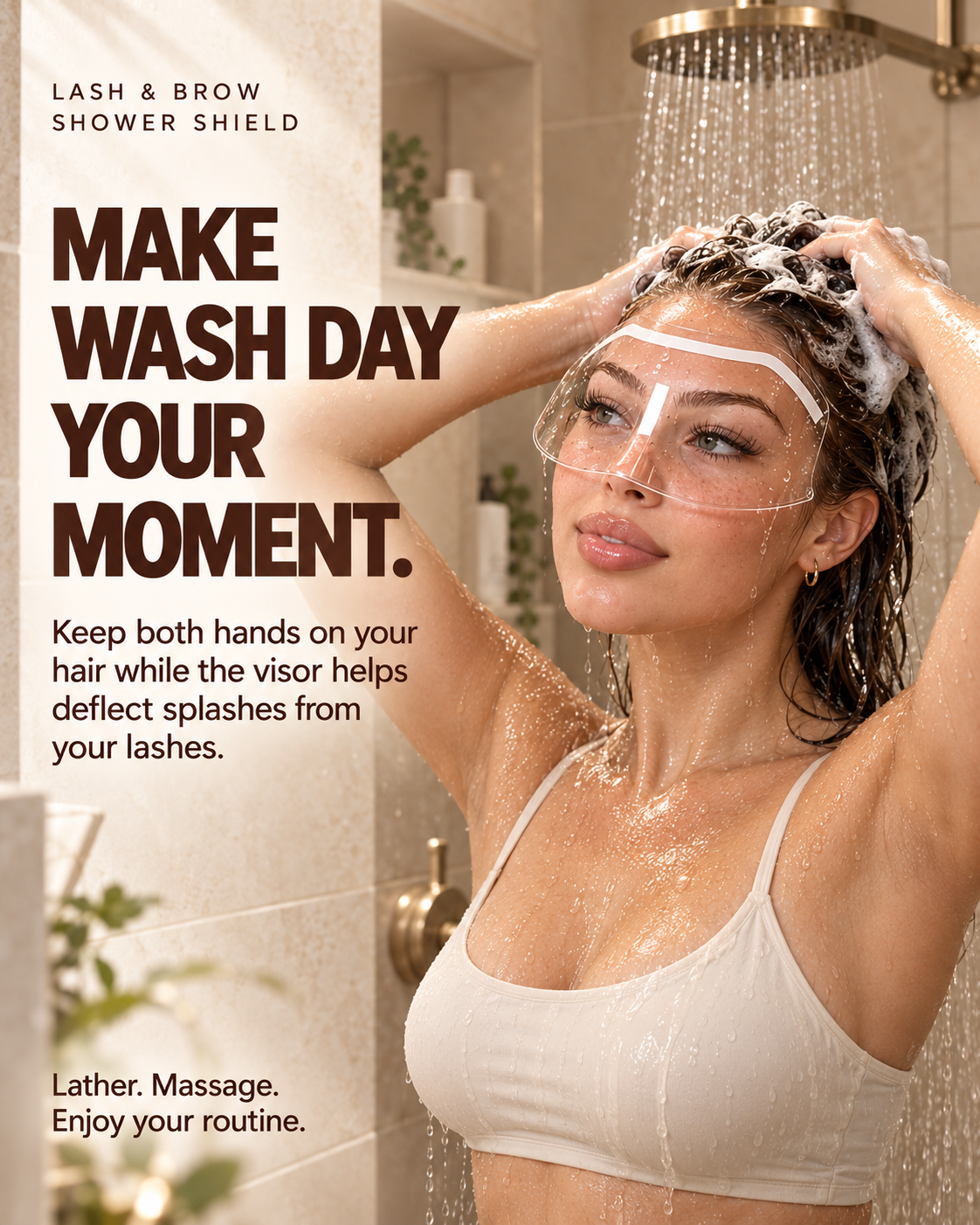 💧 Lash Shower Shield – Keep Your Lashes Dry While Washing Your Hair