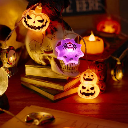 Glowing Halloween Character String Lights