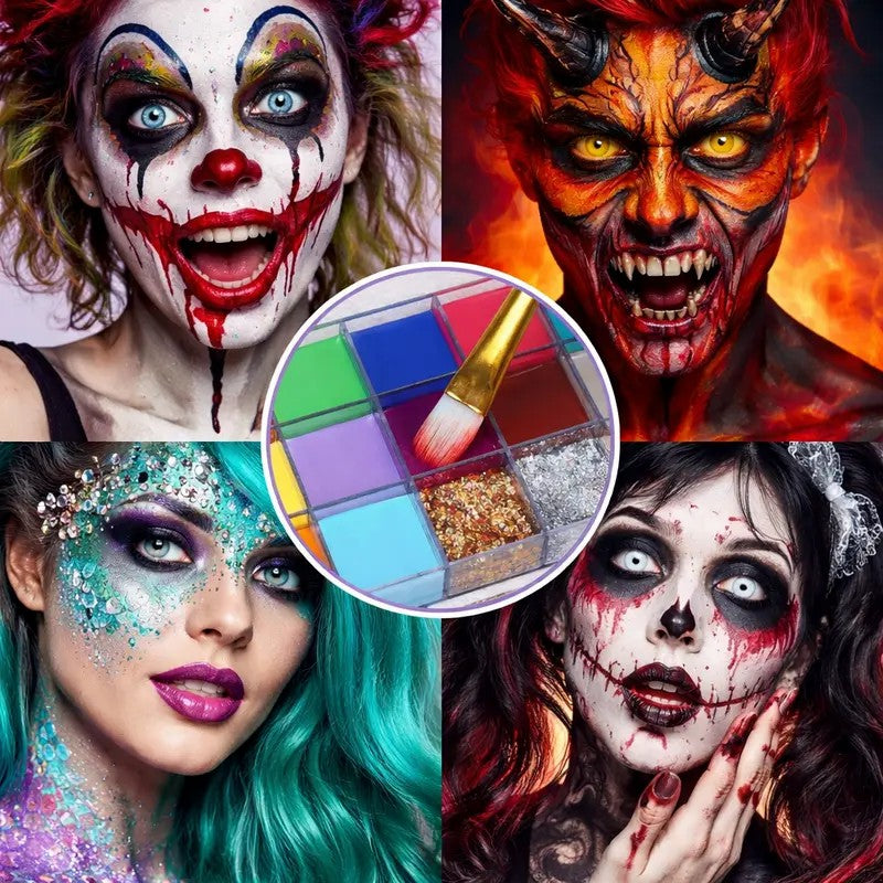 🎃Halloween Early Sale🎨 20-Color Face & Body Oil Paint Palette