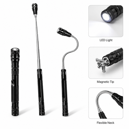 Extendable Magnetic LED Flashlight