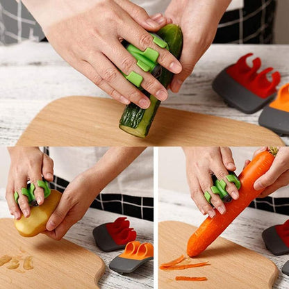 2-Piece Palm Grip Peeler Set – A More Comfortable Way to Peel Fruits & Vegetables