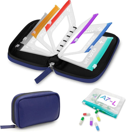 Waterproof Pill Pouch Set- 7Pcs Bags Inside
