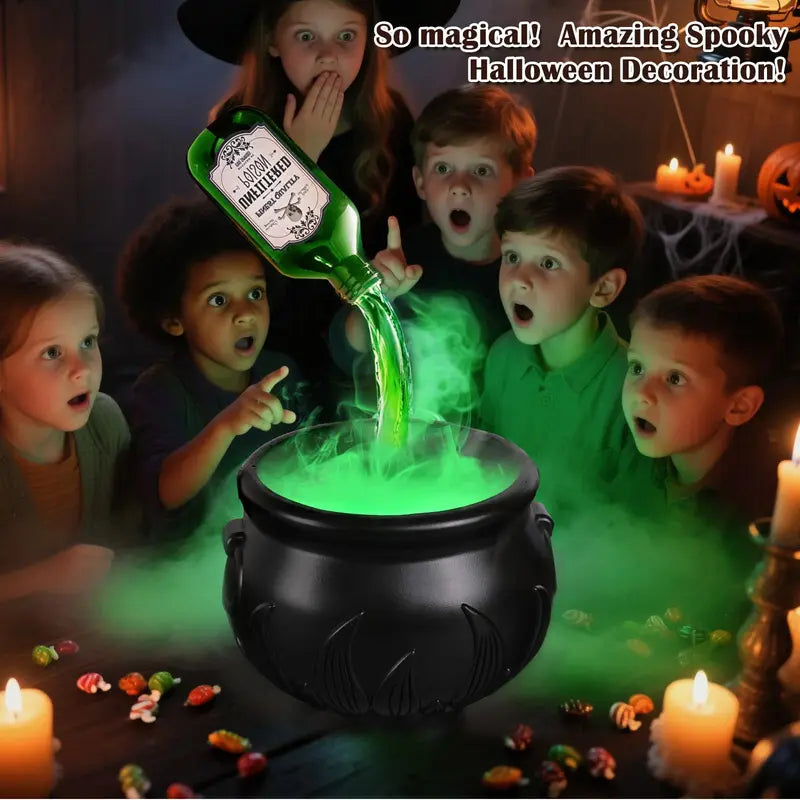 🧙‍♀️ Magic Mist Floating Potion Cauldron — Halloween Gothic Decor