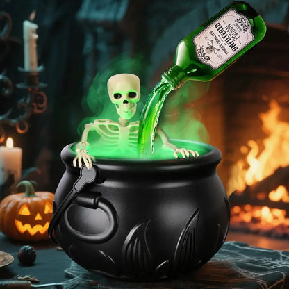 🧙‍♀️ Magic Mist Floating Potion Cauldron — Halloween Gothic Decor