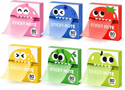 ✍️Transparent Pull-Out Glitter Sticky Notes - 80 Sheets Per Pad, 50 Reuses Per Sheet, Strong Adhesion, Quality Paper
