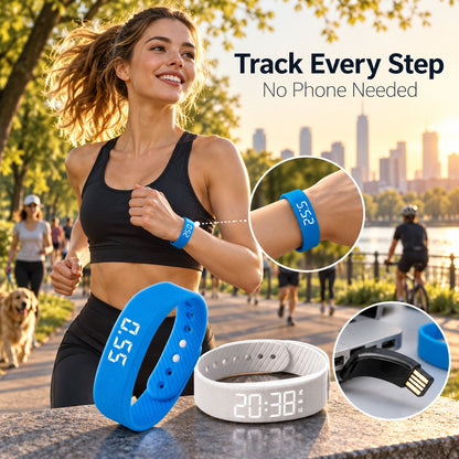 Portable Wrist Activity Tracker and Step Counter - image 1