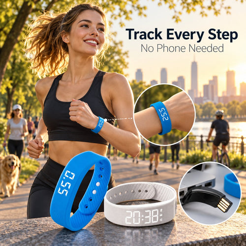 Portable Wrist Activity Tracker and Step Counter - image 1