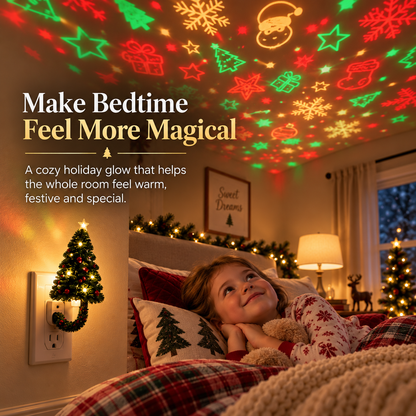 🎄 Christmas Tree Projector Night Light
