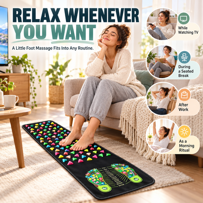 🦶 Acupressure Foot Massage Mat – Reflexology Mat for Tired Feet & Daily Relaxation