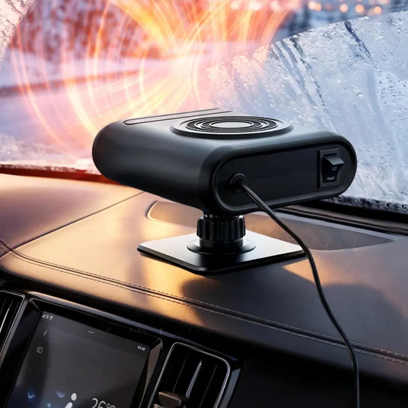 12V Portable Car Heater - 12V Power, Adjustable Defogging Windshield Demister⚡
