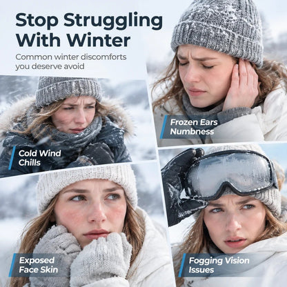 Winter Thermal Ushanka Hat with Detachable Mask and Goggles