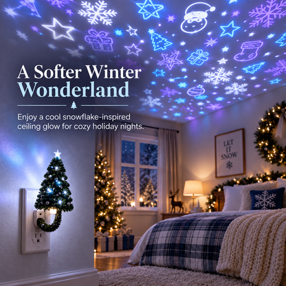 🎄 Christmas Tree Projector Night Light