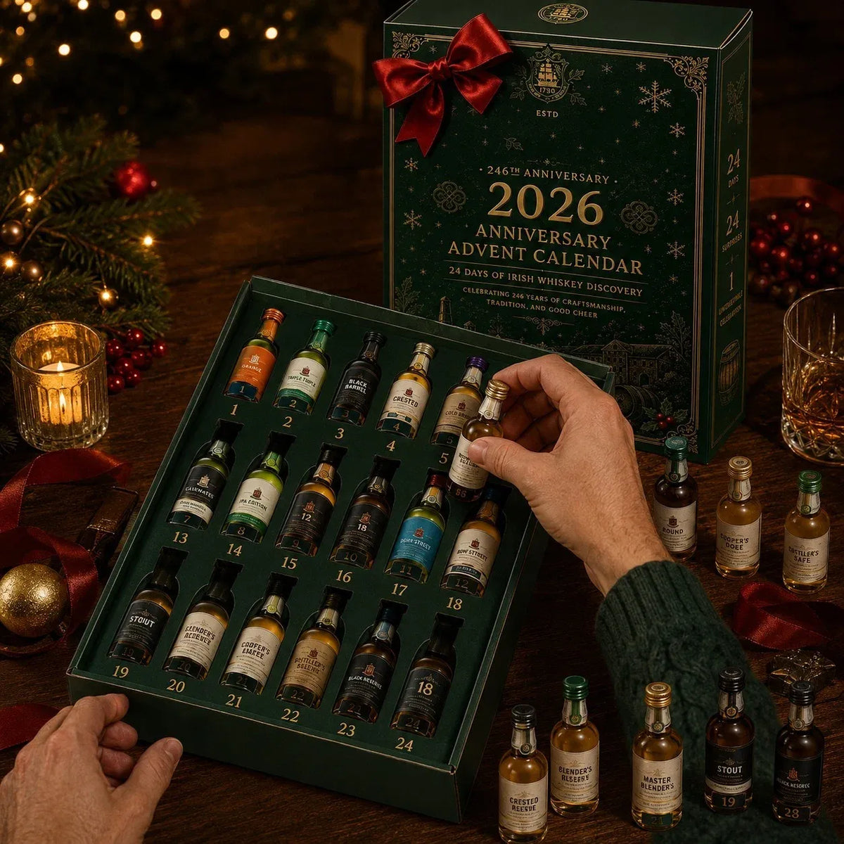❄️24‑Day Whiskey Tasting Advent Calendar Holiday Collection