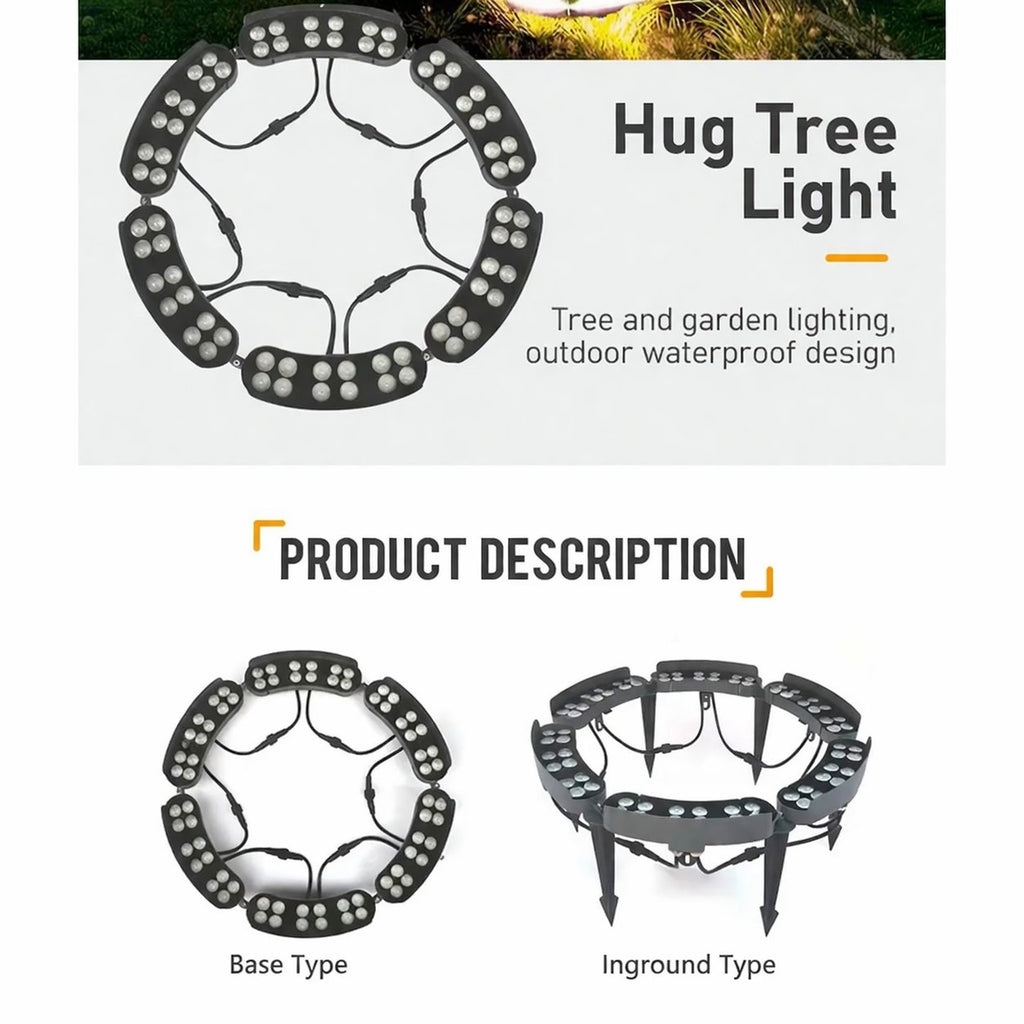 🌳 LED Ring Tree Light | Outdoor Waterproof Landscape Spotlight