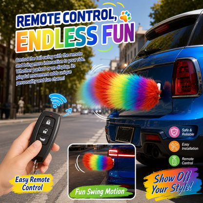 Remote-Controlled Wagging Tail – A Playful Touch for Your Car 🐾