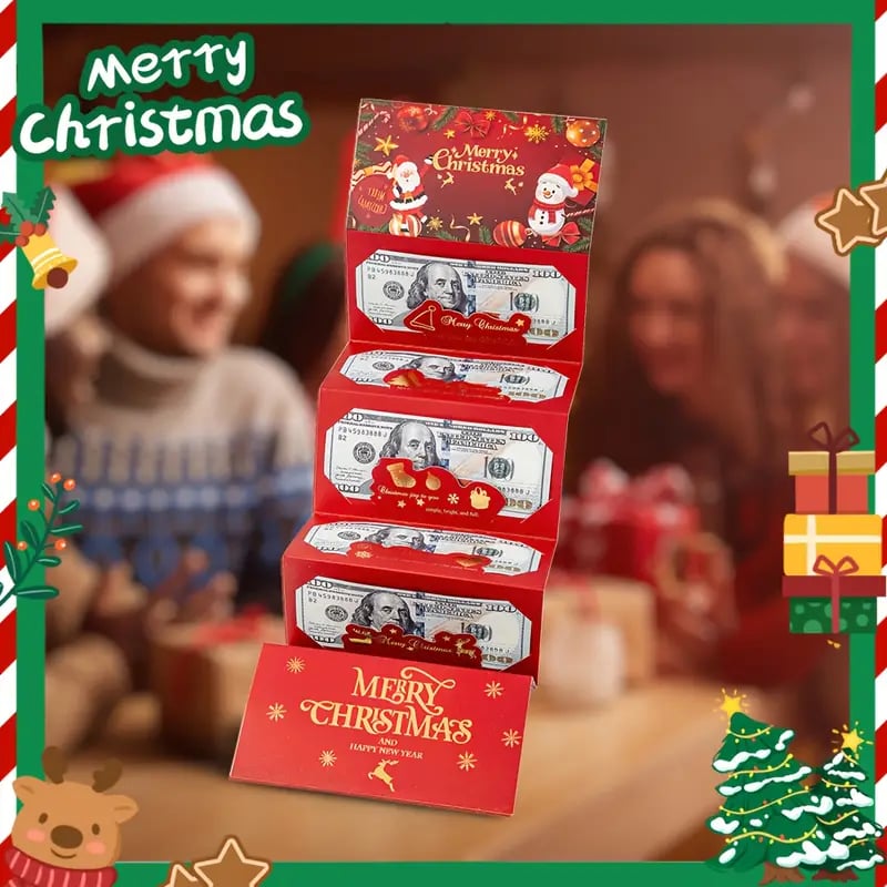 🎄Christmas Cash Surprise Gift Wallet – A Festive & Creative Way to Give Money This Holiday