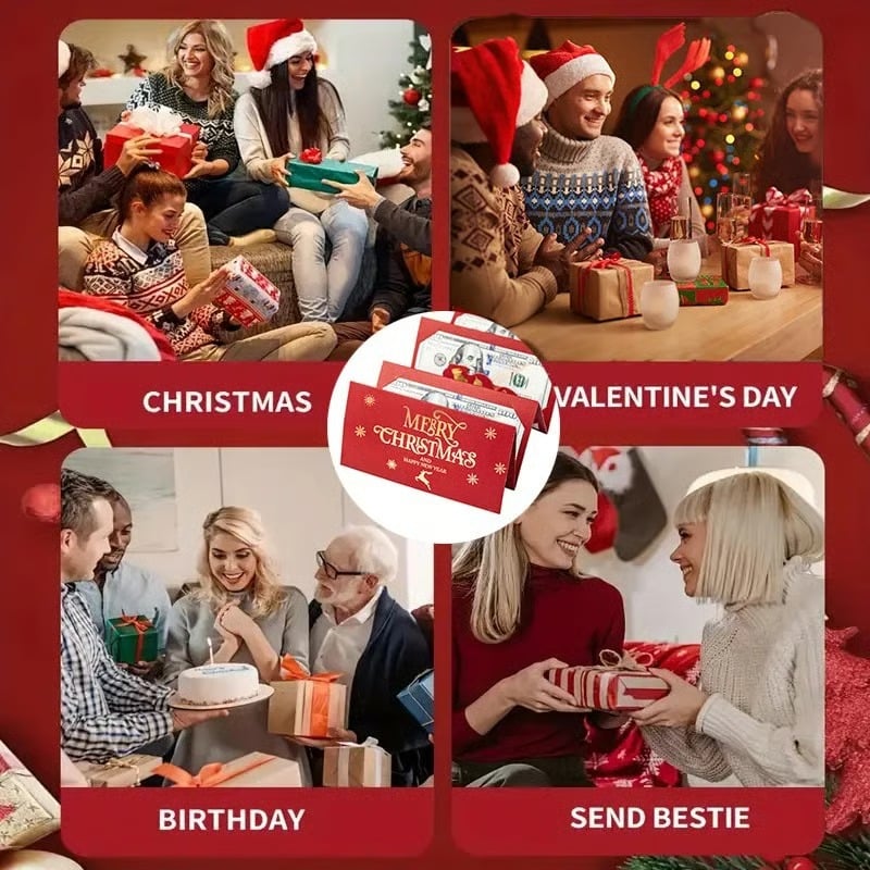 🎄Christmas Cash Surprise Gift Wallet – A Festive & Creative Way to Give Money This Holiday
