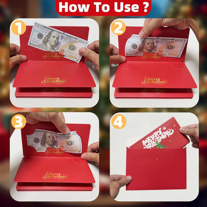 🎄Christmas Cash Surprise Gift Wallet – A Festive & Creative Way to Give Money This Holiday