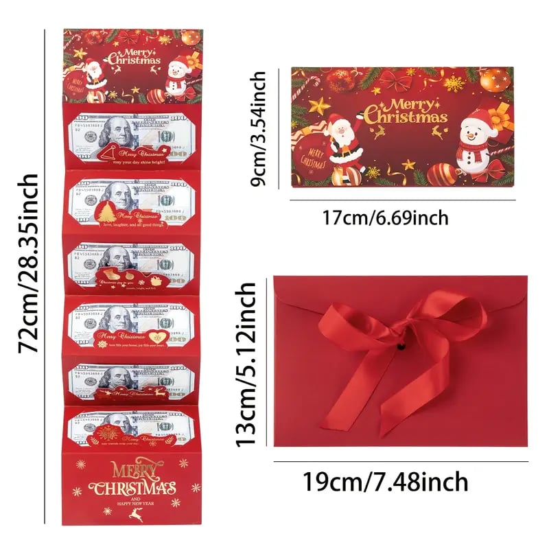 🎄Christmas Cash Surprise Gift Wallet – A Festive & Creative Way to Give Money This Holiday