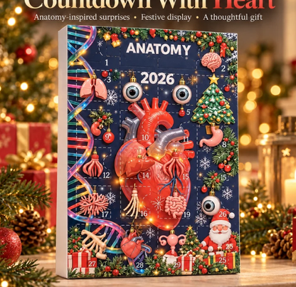 🎄 Anatomy Christmas Advent Calendar – Unique Organ-Shaped Ornaments & Holiday Surprises for Nurses, Medical Students & Science Lovers ！！！🎁
