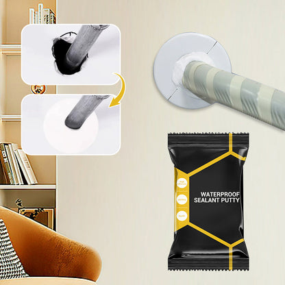 Waterproof Sealant Putty - Mouldable Hole Sealing Filler for Pipe Wall Gap Blocking