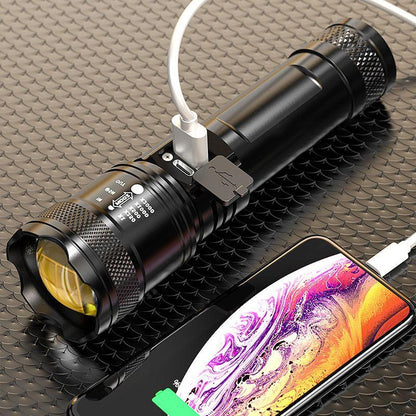 🔦☀️Super Strong Light Zoomable Flashlight