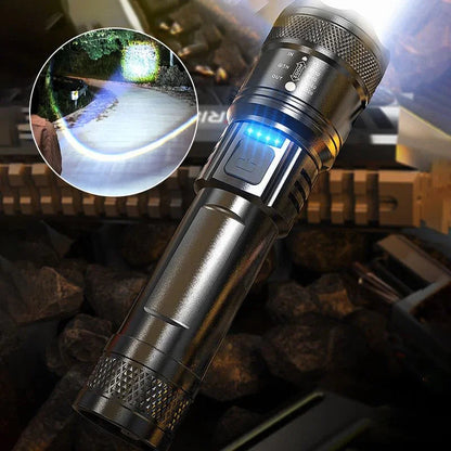 🔦☀️Super Strong Light Zoomable Flashlight