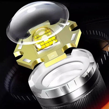 🔦☀️Super Strong Light Zoomable Flashlight