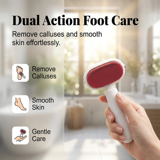 🦶 Double Sided Stainless Steel Foot Scraper Callus Remover✨