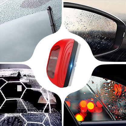 🧽 CrystalClear Windshield Oil Film Cleaning Brush + 100ml Refill