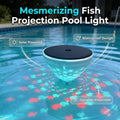 Solar Floating Pool Light – Fish-Pattern Projection