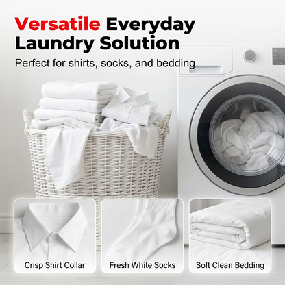 Deep Cleaning Laundry Whitening Sheets, Powerful Stain Remover Brightening Fabric Laundry Cleaning Sheets