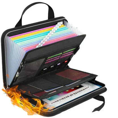 💞 Fireproof Accordion File Folder – Ultimate Document Security 🌸
