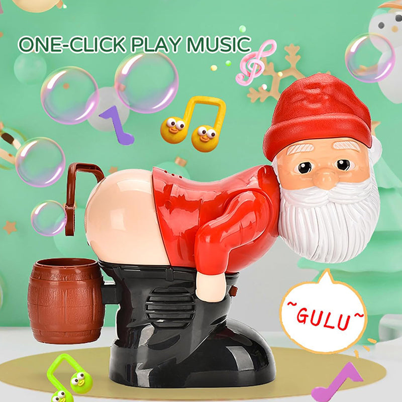 Christmas Santa Bubble Machine – Musical Bubble-Blowing Toy with Festive Lights 🎅
