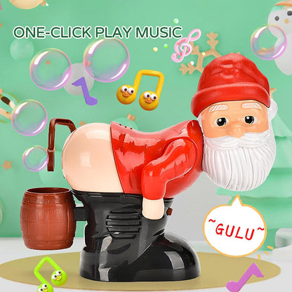 Christmas Santa Bubble Machine – Musical Bubble-Blowing Toy with Festive Lights 🎅