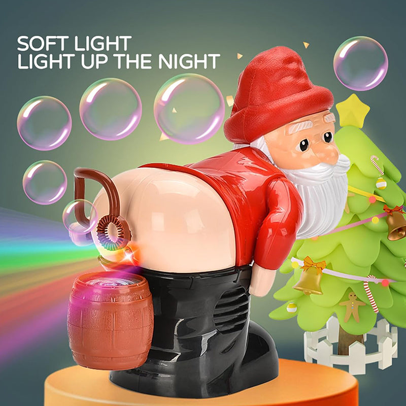 Christmas Santa Bubble Machine – Musical Bubble-Blowing Toy with Festive Lights 🎅